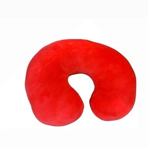 FAO‎ Schwarz Neck Pillow Travel Comfort Support Red Polyester Spandex